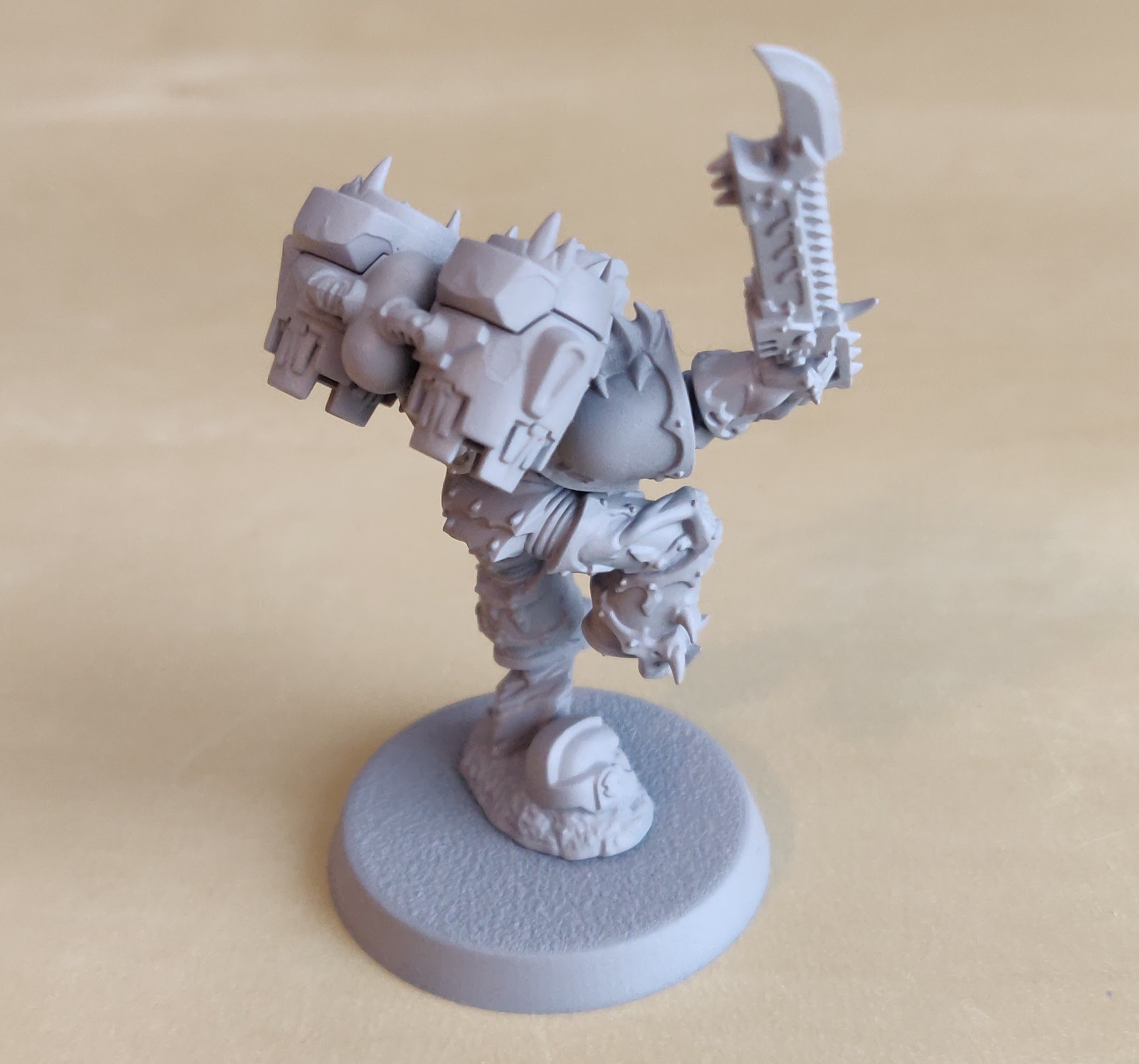 Chaos Space Marine primed